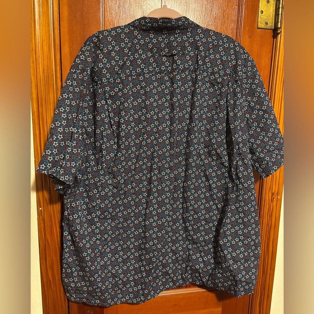 DULUTH TRADING CO. Men’s Star Patterned Shirt Short Sleeve Button Down Size 2XL - Picture 4 of 5